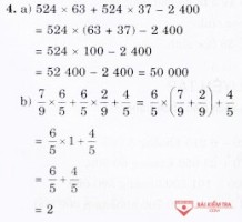 Giải bài tập Toán 5, Bài 9: Luyện tập, giải bài tập SGK trang 31