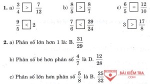 Giải bài tập Toán 5, Bài 3: Luyện tập sách giáo khoa trang 12
