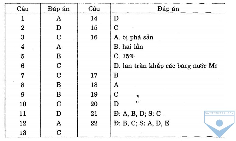 dap an bai so 18