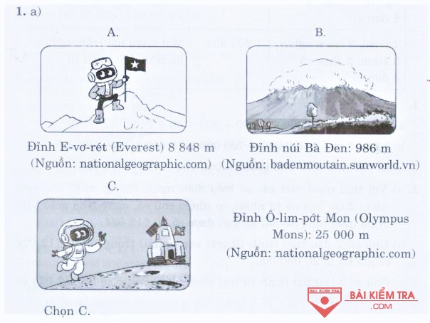 giải bai tap toan 5 bai 1 luyen tap